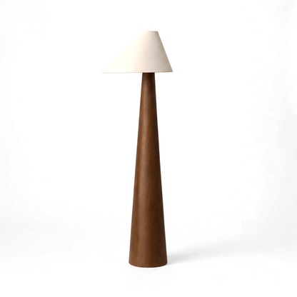Timber golvlampa på vit bakgrund