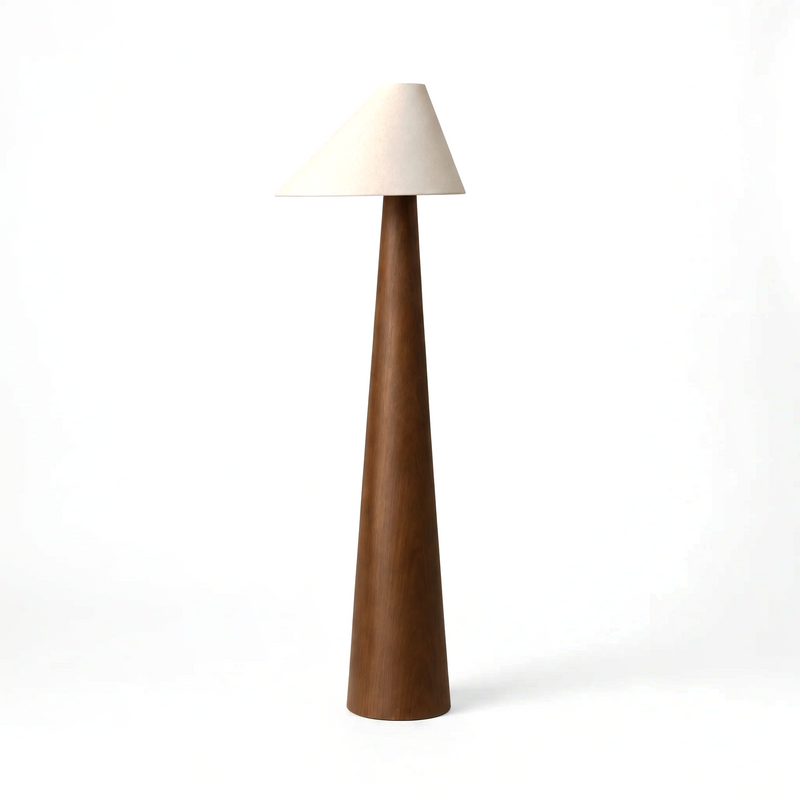 Timber golvlampa på vit bakgrund